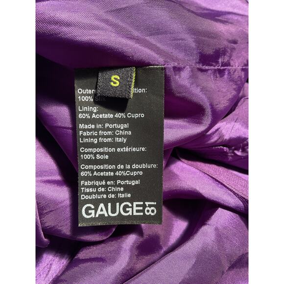 Gauge81 'Naha' Purple Charmeuse Short Dress Size S - NWT - Picture 5 of 5